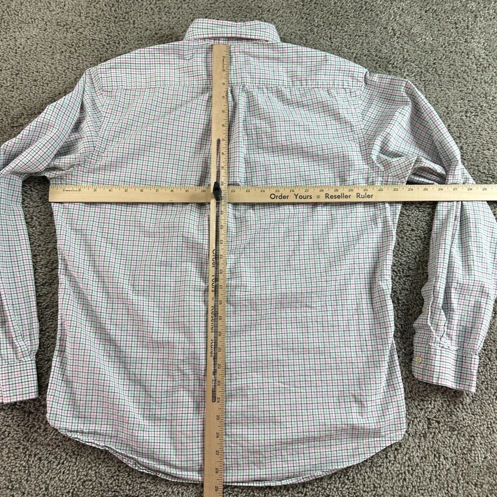 Ralph Lauren Shirt Mens Large Purple White Blue Pony Multicolor Check FLAW - Picture 8 of 12